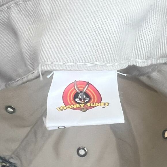 Looney Tunes Vintage 1999 Tweety Bird Embroidered Bucket Hat Khaki OS One Size - Picture 5 of 6